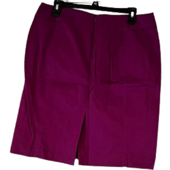 New York & Company Raspberry Pencil Skirt - 10 - Picture 2 of 5